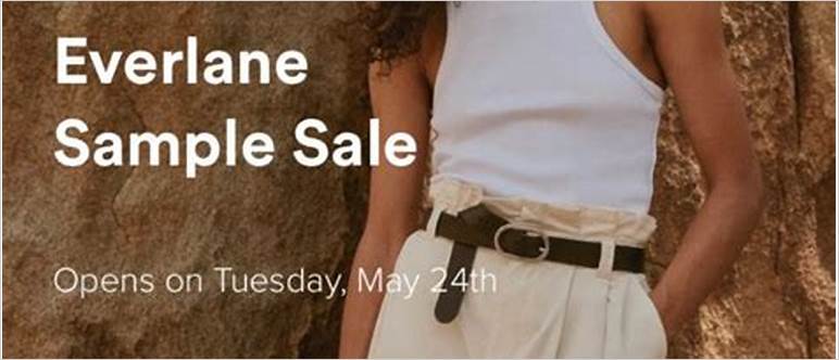 Everlane sample sale